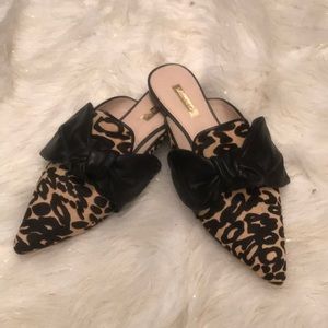 EEUC leopard bow flats from Nordstrom size 8.5